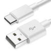 Cablu de Date si Incarcare, Type-C to USB 3.0, compatibil Samsung, Huawei, Lungime 1m, alb
