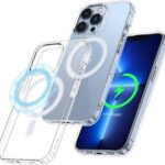 Husa Magnetica compatibila iPhone 13 Pro, Transparenta, MagSafe, SONORH®