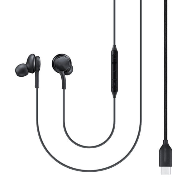 Casti Tip-C SONORH® cu fir, in-ear, compatibil cu Samsung si alte telefoane cu port Tip-C, Negru