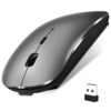 Mouse Wireless Ultra Slim, 11,2 x 5,7 x 2cm, Acumulator Intern Reincarcabil, Ergonomic, Silentios, 2.4Ghz, 800/1200/1600DPI, Compatibil cu Windows, macOS si Android, SONORH®, Gri