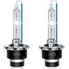 Set 2 Becuri Xenon D2S/D2R, Power 55W, HID, 6000K, Soclu Metalic, 11000 Lm, pentru Faruri Auto, +200%, Consum 35W, SONORH®