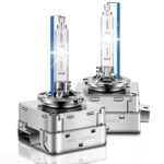 Set 2 Becuri Xenon D1S/D1R, Soclu Metalic, 35W+35W, HID, 6000k, pentru Faruri Auto, +200%, SONORH®