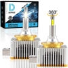 Becuri Xenon LED D3S/R, 190W, 30.000 Lumeni, LED-uri Generatia a 3-a, 4 Laturi 360°, Canbus Plug&Play, 2 Bucati, 6500K Alb Rece, Ventilator si Tub de Racire, 50.000 Ore, IP68 – SONORH®