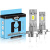 Set 2 Becuri LED Auto H7, 140W, 28000lm, 6500K Alb Rece, IP68, Plug & Play, High/Low Beam, SONORH