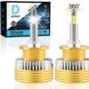 Becuri Xenon LED D2S/R, 190W, 30.000 Lumeni, LED-uri Generatia a 3-a, 4 Laturi 360°, Canbus Plug&Play, 12V/24V, 2 Bucati, 6500K Alb Rece, Ventilator si Tub de Racire, 50.000 Ore, IP68 – SONORH®