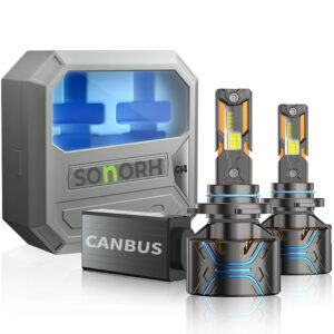 Set 2 Becuri H4, 300W/Bec-Ultra Power, 60000 lm, 6500K, CANBUS, 12V si 24V, Pentru Faruri Auto, Luminozitate Extrema, IP68, SONORH