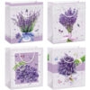 Set 4 Pungi Cadou, 40*31*12 cm, cu Model Festiv, Floral, Lavanda, pentru Aniversari si Sarbatori, E5576