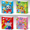 Set 4 Pungi Cadou, 24*18*9 cm, cu Model Festiv, Copii, Baieti si Fete, pentru Aniversari si Sarbatori, E5631
