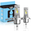 Set 2 Becuri LED Auto H4, 140W, 28000lm, 6500K Alb Rece, IP68, Plug & Play, High/Low Beam, SONORH