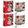 Set 4 Pungi Cadou de Craciun, 40×31×12 cm, Modele Premium cu Tematica de Sarbatori, pentru Cadouri de Craciun si Mos Nicolae, E5444