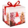 Cutie Cadou de Craciun, 20x20 cm, cu Tematica de Sarbatori, B0765