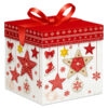 Cutie Cadou de Craciun, 30×30 cm, cu Tematica de Sarbatori, B0778